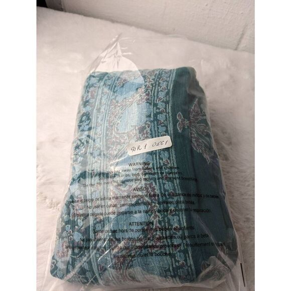 Free People Wild World Mini Dress Tapestry Boho Floral Paisley Kimono Sleeveless - Picture 9 of 9